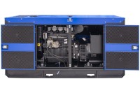Дизельный генератор ТСС ЭД-40-Т400 в погодозащитном кожухе на прицепе