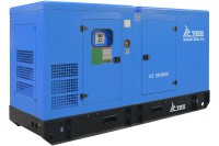 Дизельный генератор ТСС ЭД-150-Т400 в погодозащитном кожухе на прицепе