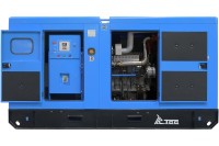 Дизельный генератор ТСС ЭД-150-Т400 с АВР в погодозащитном кожухе на прицепе