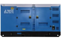 Дизельный генератор ТСС ЭД-200-Т400 с АВР в погодозащитном кожухе на прицепе